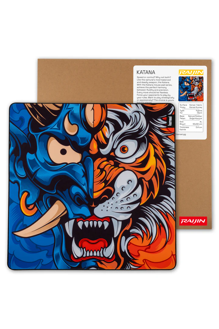 Raijin Half Oni Tiger Mousepad